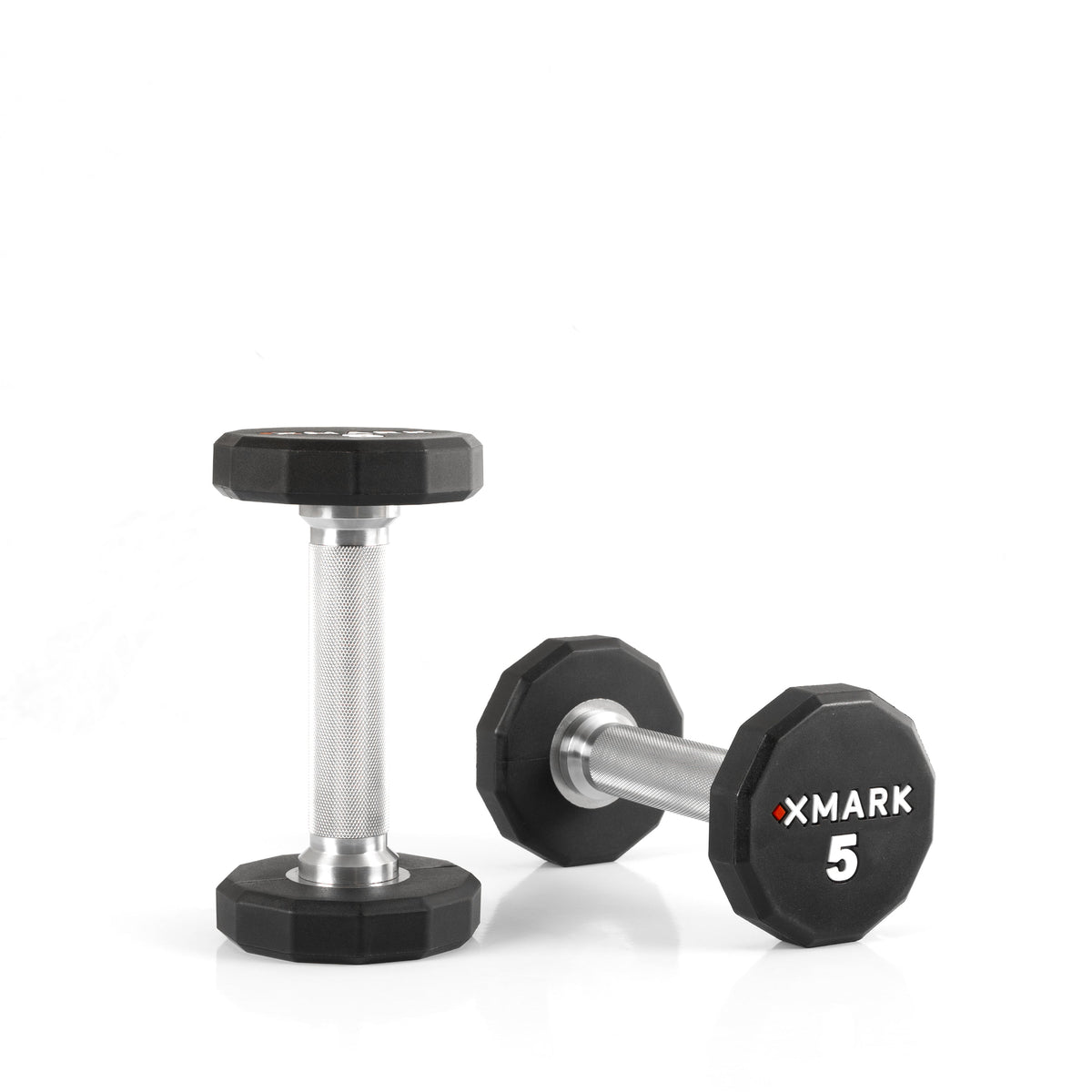 12-Sided Commercial Urethane Dumbbells (5-50 lb and 5-75 lb Sets)