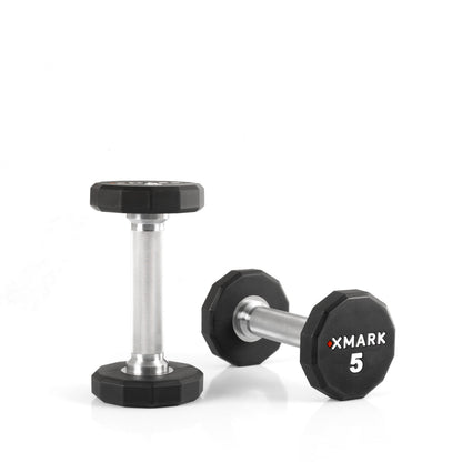 12-Sided Commercial Urethane Dumbbells (5-50 lb and 5-75 lb Sets)
