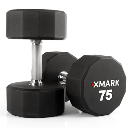 12-Sided Commercial Urethane Dumbbells (5-50 lb and 5-75 lb Sets)