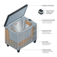 Cedar Cold Plunge Built to Maintain Ice Bath Temperatures, 304 Stainless Steel Basin, Ozone UV Filtration, 1.5 HP Chiller — How It Works