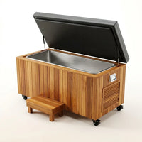 TimberChill Glacier Pro Cedar Cold Plunge — Studio Shot
