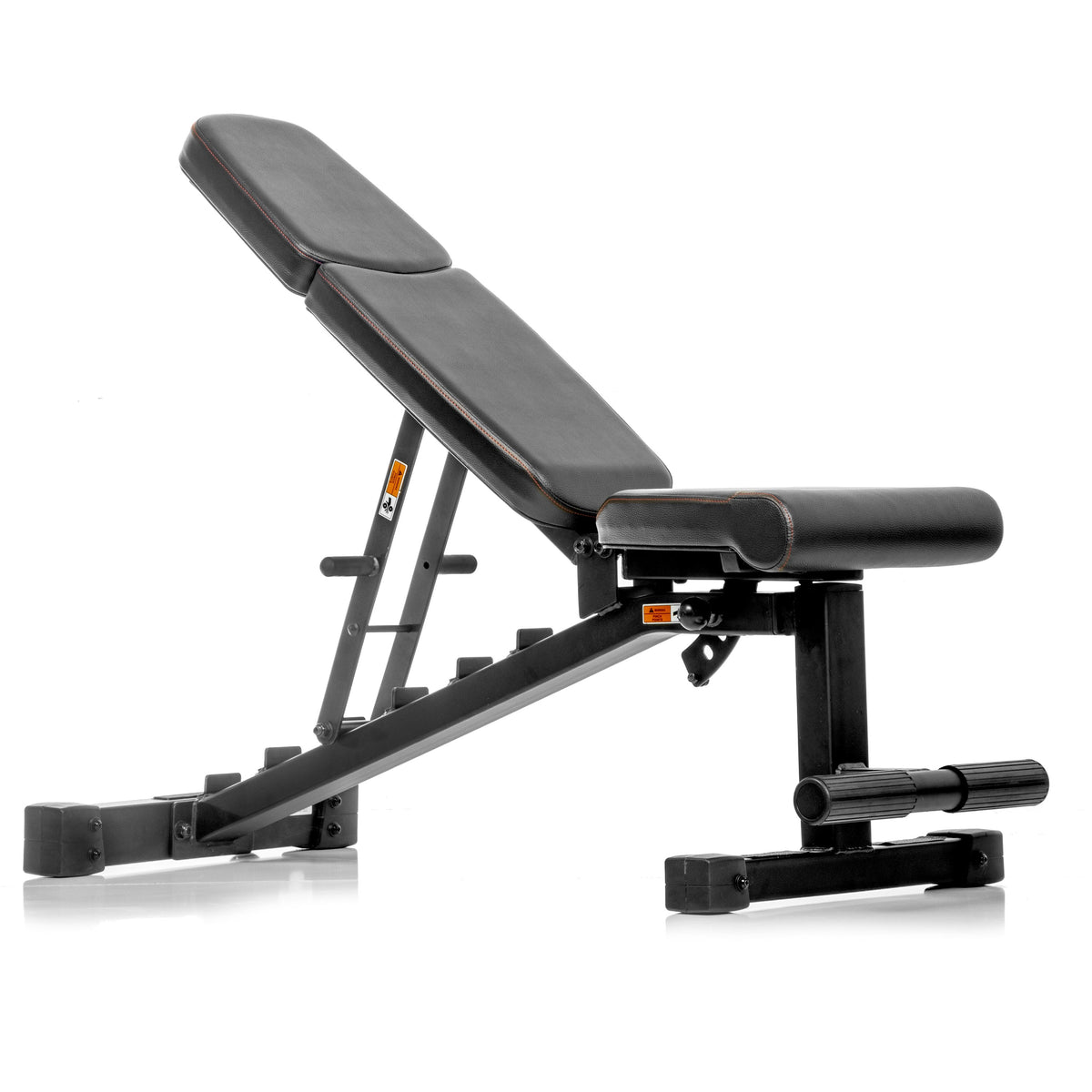 5-50 lb Hex Dumbbell Set with Rack and Weight Bench