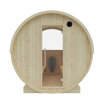 Vassa Finnish Barrel Sauna with WiFi Heater - Finnish Sauna Builders