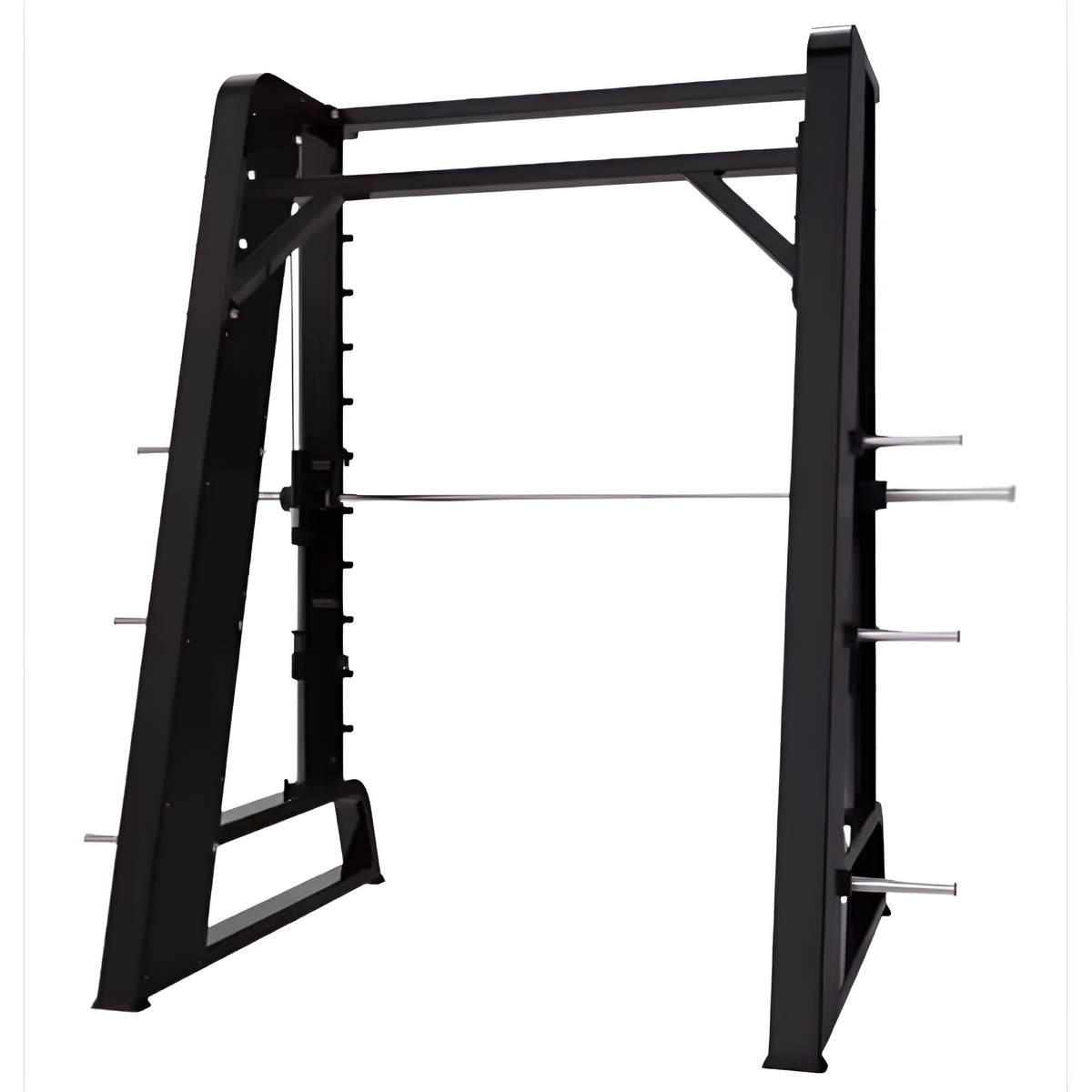 Smith Machine Built for Guided Strength Training, Counterbalanced Barbell, Reinforced Steel, 300kg Capacity