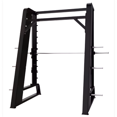 Smith Machine Built for Guided Strength Training, Counterbalanced Barbell, Reinforced Steel, 300kg Capacity