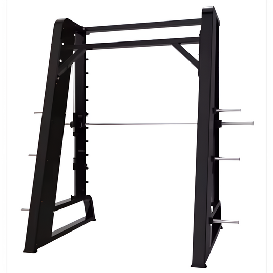 Smith Machine Built for Guided Strength Training, Counterbalanced Barbell, Reinforced Steel, 300kg Capacity