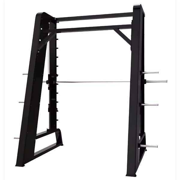 Smith Machine Built for Guided Strength Training, Counterbalanced Barbell, Reinforced Steel, 300kg Capacity
