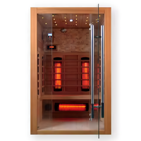 Infrared Sauna Cabin Built for Home Wellness, Multi-Zone Heating, FSC-Certified Hemlock, Digital Control