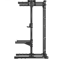 Power Rack Built to Support Heavy Lifting, Commercial Steel Frame, 450kg Capacity, Integrated Plate Storage