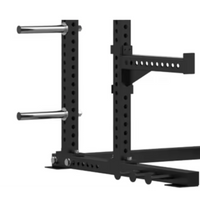 Power Rack Built to Support Heavy Lifting, Commercial Steel Frame, 450kg Capacity, Integrated Plate Storage