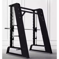 Smith Machine Built for Guided Strength Training, Counterbalanced Barbell, Reinforced Steel, 300kg Capacity