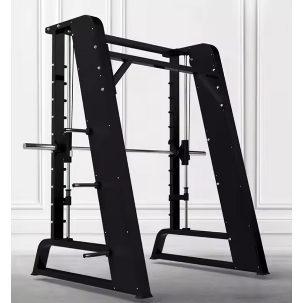 Smith Machine Built for Guided Strength Training, Counterbalanced Barbell, Reinforced Steel, 300kg Capacity