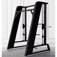 Smith Machine Built for Guided Strength Training, Counterbalanced Barbell, Reinforced Steel, 300kg Capacity