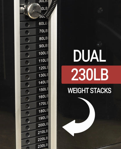 Functional Trainer With Dual 230 lb Weight Stacks